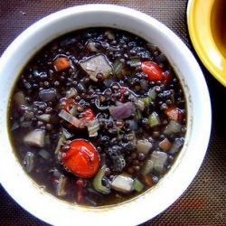 Black Beluga Lentil Soup - Recipe photo by kickpleat