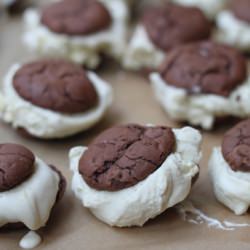 Mint Chocolate Ice Cream Sandwiches - Recipe photo by frenchietbd