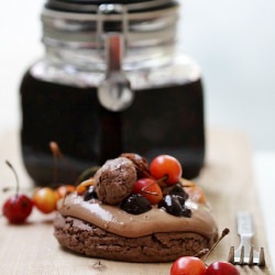 Chocolate Pavlovas with the DB's - Recipe photo by vindee