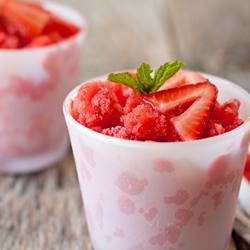 Strawberry Lemon Granita - Recipe photo by mybakingaddiction