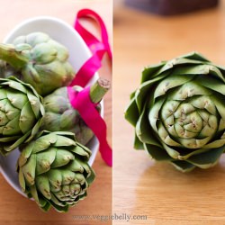 How to Clean an Artichoke Heart - Recipe photo by veggiebelly