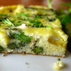 Asparagus and Goat Cheese Frittata - Recipe photo by lastcallforcorn