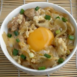 Oyako Donburi - Recipe photo by BakingQuinn
