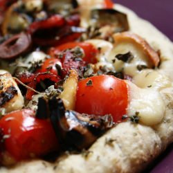 Grilled Eggplant Pizza - Recipe photo by CookPlayExplore