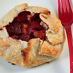 Strawberry-Rhubarb Crostatas - Recipe photo by Lucy Vaserfirer