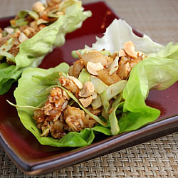 Asian Lettuce Wraps - Recipe photo by RecipeGirl