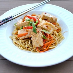 Spicy Tofu Teriyaki with Ramen - Recipe photo by ijustlovemyapron