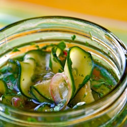 Spicy Sweet Pickled Cucumbers - Recipe photo by nourishnetwork