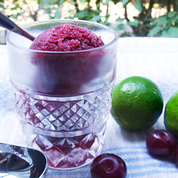 Blackcurrant Cherry Sorbet - Recipe photo by russianseason