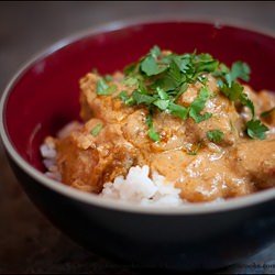 Chicken in Thai Peanut Sauce - Recipe photo by karacooks
