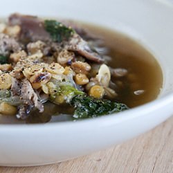 Cicerchia Bean Soup - Recipe photo by Hank_Shaw