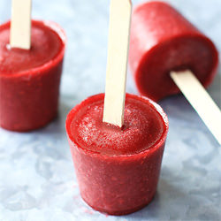 Pomegranate, Raspberry Popsicles - Recipe photo by goodlifeeats