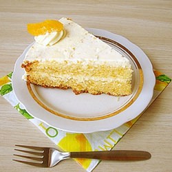 Orange Cream Layer Cake - Recipe photo by Dimah