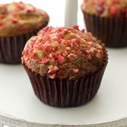 Raspberry and White Choc Muffins - Recipe photo by Y