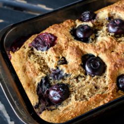Healthy Blueberry Banana Bread-Cake - Recipe photo by livelaugheat