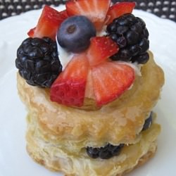 Summer Berries Puff Tart - Recipe photo by beachloverkitchen