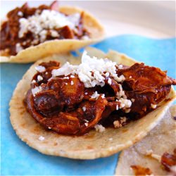 Pollo en Mole Poblano Taco - Recipe photo by eatlivetravelwrite