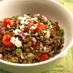 Mediterranean Lentil Salad - Recipe photo by aloadofbeans