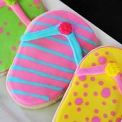 Flip Flop Sugar Cookies - Recipe photo by grinandbakeit