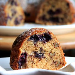 Blueberry Oats Bundt Cake - Recipe photo by madhuram