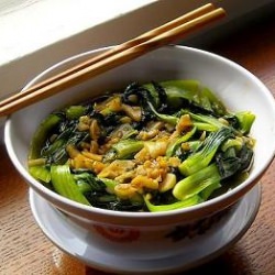 Stirfried Bok Choy with Garlic - Recipe photo by NOMz