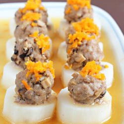 Steamed Meatball and Nagaimo - Recipe photo by littleinbox