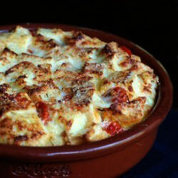 Focaccia Bread Pudding - Recipe photo by Circle B Kitchen