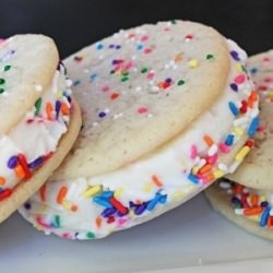 Cake Batter Ice Cream Sanwiches - Recipe photo by grinandbakeit