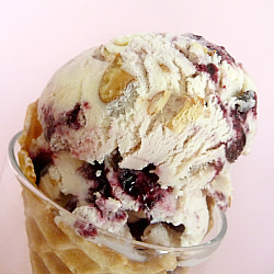Almond and Cherry Ice Cream - Recipe photo by browneyedbaker