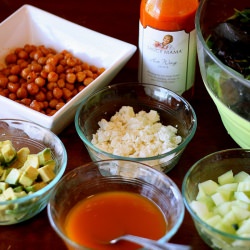 Spicy Buffalo Chickpea Salad - Recipe photo by perrysplate