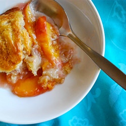 Fresh Peach Cobbler - Recipe photo by asweetpeachef
