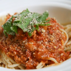 Pasta Bolognese - Recipe photo by alesiathehomecook