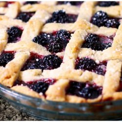 Vegan Blackberry Pie a la Mode - Recipe photo by katmmcdonald