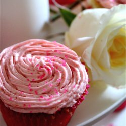 Rose Buttercream Cupcakes - Recipe photo by Shanon