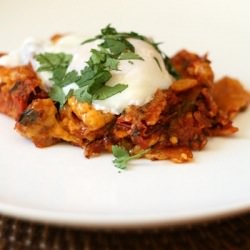 Chilaquiles with Poached Egg - Recipe photo by theculinarycouple