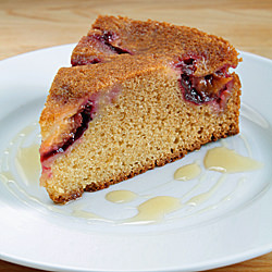 Plum Honey-Olive Oil Cake - Recipe photo by Lucy Vaserfirer