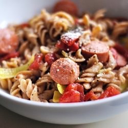 Spicy Pasta with Peppers & Sausage - Recipe photo by kohlercreated