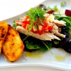 Smoked Mackerel Salad With Honeydew - Recipe photo by KalleBergman