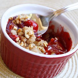 Cherry Crisp - Recipe photo by Comfort of Cooking