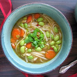 Quick Edamame Soup - Recipe photo by witchykitchen