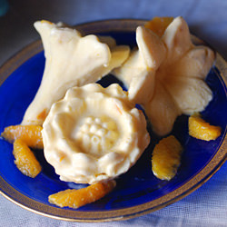 Orange Ice Cream Flowers - Recipe photo by lostpastremembered