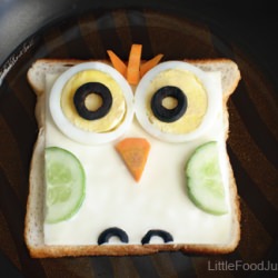 Owl Sandwich - Recipe photo by Littlefoodjunction