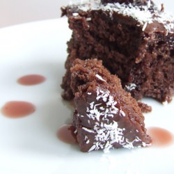 Brownie With Sour Cherry Jam - Recipe photo by giverecipe
