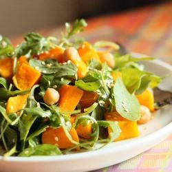 Roasted Butternut Pumpkin & Rocket - Recipe photo by angiesrecipes