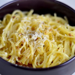 Quinoa Spaghetti Limone - Recipe photo by sproutandpea