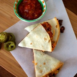Black Bean Quesadillas - Recipe photo by OurFamilyEats