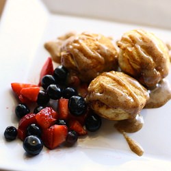 Strawberry-Buttermilk Ebelskivers - Recipe photo by perrysplate