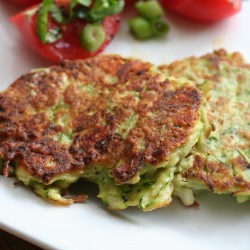 Zucchini Fritters with Feta & Dill - Recipe photo by dinnerdujour
