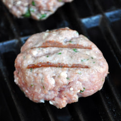 Lamb Sausage w/Mint, Feta & Garlic - Recipe photo by allfourburners