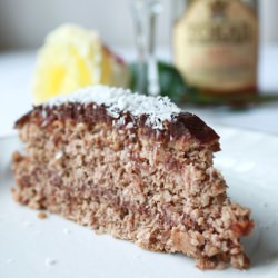 Coconut-Walnut Cake with Chocolate - Recipe photo by Pocak Panna